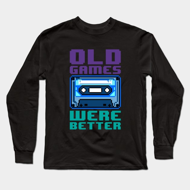 Old Games 2 Long Sleeve T-Shirt by demonigote